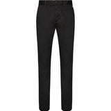 Austim slim fit black chino trousers