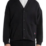 Tjm Boxy black sweatshirt cardigan