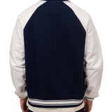 TJM oversized varsity bomber jacket in blue