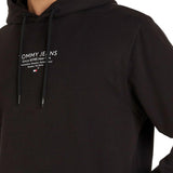 TJM essential graphic black hoodie