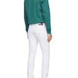 Scanton Slim Fit white denim jeans