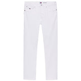 Scanton Slim Fit white denim jeans