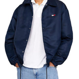 TJM Solid Coach blue nylon jacket