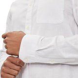 Camicia Tjm regular linen blend bianco