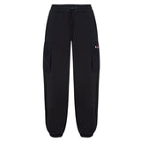 Black cargo jogger trousers