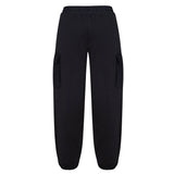 Black cargo jogger trousers