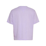 Classic fit boxy lilac badge t-shirt