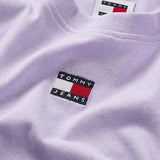 Classic fit boxy lilac badge t-shirt