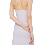 Lilac flare sleeveless mini dress