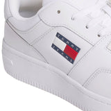 TJM Retro basketball style sneakers in white