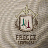 Maglione girocollo punto riso con logo ricamato Frecce Tricolori verde