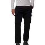 Pantalone cargo tapered in twill di cotone nero