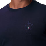 T-shirt manica lunga logo ricamo Frecce Tricolori blu notte