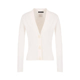 Cardigan un bottone bianco