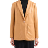 Giacca blazer un bottone terracotta