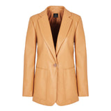 Giacca blazer un bottone terracotta