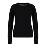 Girocollo manica lunga signature logo nero