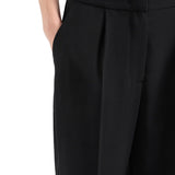 Pantalone chino con pence nero