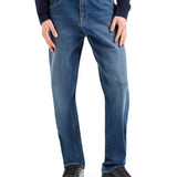 Jeans slim stretch denim medio slavato