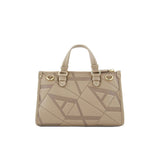 Borsa a tracolla logo all over beige