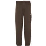 Pantalone con zip pocket nero oliva