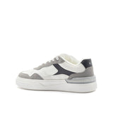 Sneakers suede/mesh bianco/nero