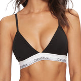 Reggiseno bralette con fascia e logo nero