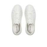 Sneakers low top con scritte logo bianco