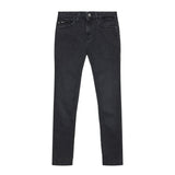 Jeans teen slim washed black denim