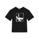 T-shirt con grafica astratta nero