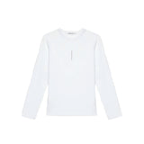 T-shirt teen minimalistic logo bianco