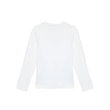 T-shirt teen minimalistic logo bianco