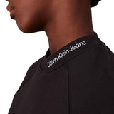 Felpa Kids con logo sul collo nero