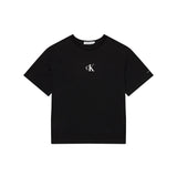 T-shirt kids logo boxy nero