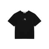 T-shirt teen logo boxy nero