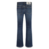 Jeans teen modello flare in denim scuro