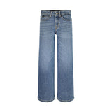 Jeans Wide Leg in Denim Azzurro