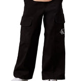 Pantalone teen cargo utility nero