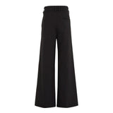 Pantalone kids palazzo con pinces nero