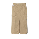 Gonna lunga cargo utility beige