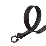 Cintura double-face con logo monogram nero