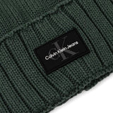 Cappello mono logo patch verde