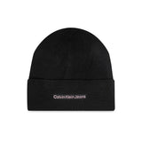 Cappello con logo centrale a contrasto nero