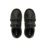 Sneakers junior con chiusura a velcro con logo posteriore nero