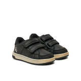 Sneakers kids con chiusura a velcro con logo posteriore nero