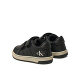 Sneakers kids con chiusura a velcro con logo posteriore nero