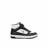 Sneaker alta junior nero/bianco