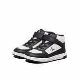 Sneaker alta junior nero/bianco