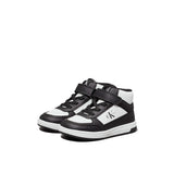 Sneaker alta kids nero/bianco