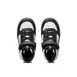 Sneaker alta kids nero/bianco